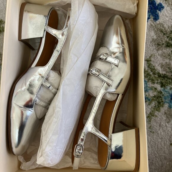 Sezane Paula Babies Silver Mirror - Size 8 - Picture 5 of 5